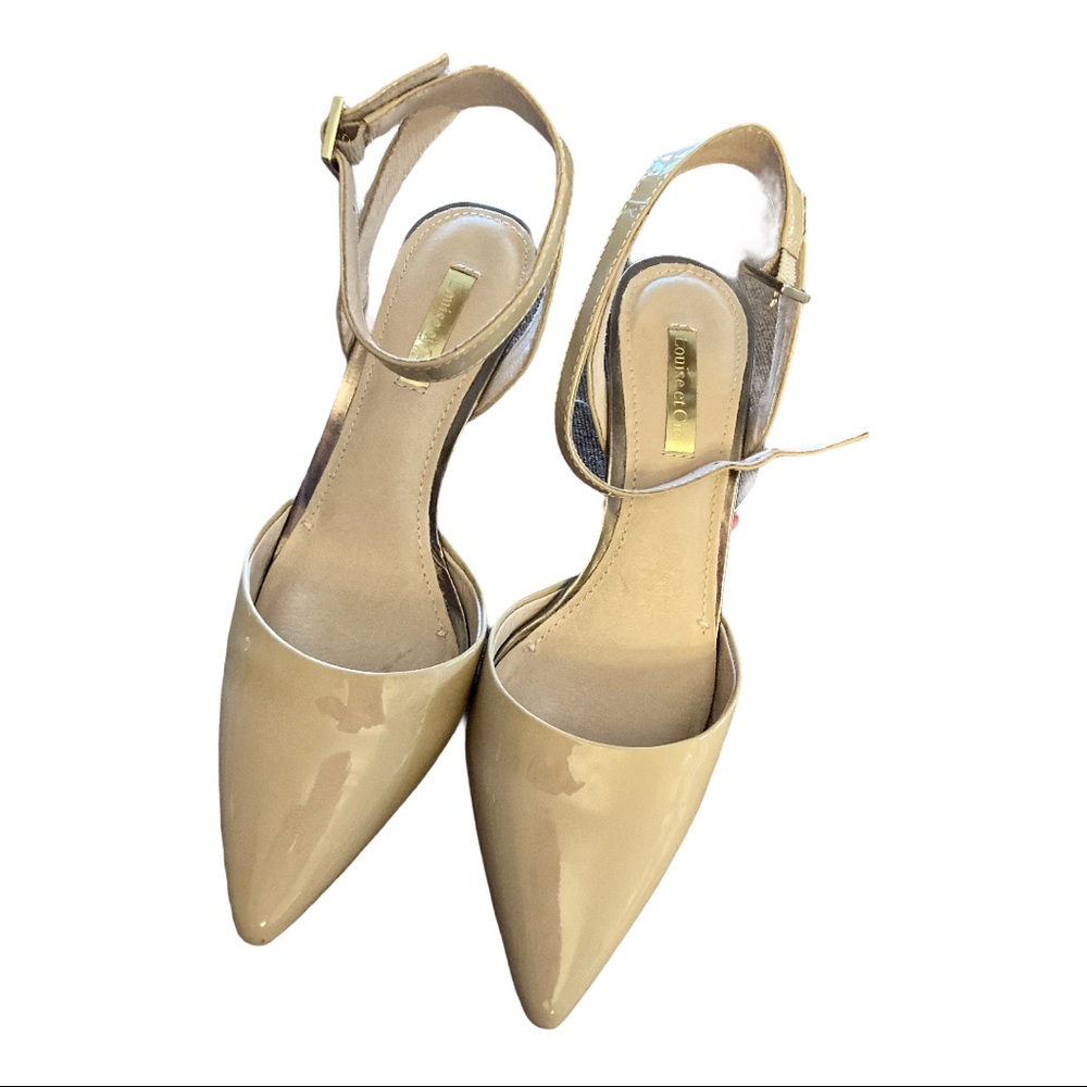 - - - Louise et Cie bone colored ankle strap  …